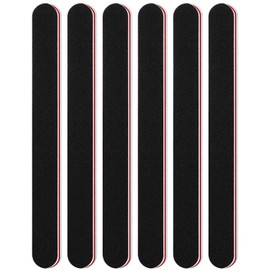 Sularpek Pack of 6 Nail Files, 100/180 Grit, Emery Board Files for Gel Nails, Nail Files for Gel Nails, Nail File, Double-Sided Nail File, Washable, Professional Nail File for Natural Nails and