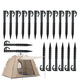 Tent Pegs - Outdoor Stakes,Heavy-Duty Camping Accessories Canopy Spikes for Greenhouse Lawn Beginner Picnic Travel Beach Tarps Garden Sunshades