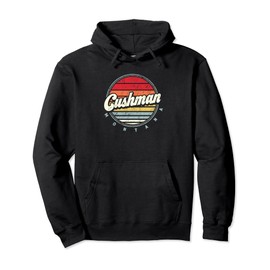 Retro Cushman Home State Cool 70s Style Sunset Pullover Hoodie