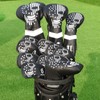 caiobob mytag Golf Blade Putter Head Cover Skull Skeleton Golf