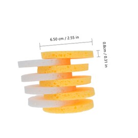 TOVINANNA 100pcs Skin Cleaning Puff Gentle Facial Cleaning Pads for All Skin Types for Makeup Removal and Daily Cleansing Shape