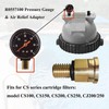 R0557100 Brass Pressure Gauge Adapter with O-Ring, Fits CS/CJ Series