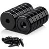 MIN CI 12Pack Black Magnets Strong 55lbs Force 25mm Neodymium