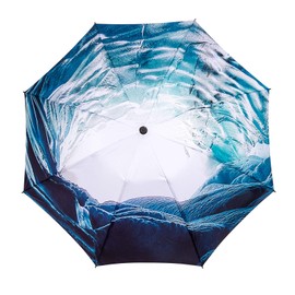 LANBRELLA Umbrella Compact Inverted Folding Umbrellas Auto Open Close - H2.15.Ice Cave