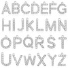26PCS Rhinestones A-Z Alphabet Letter Charms 18K Gold Filled Initial
