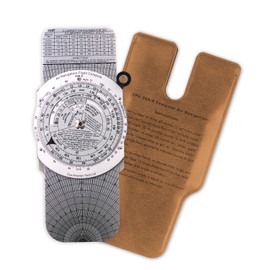 CYA Micro E6B Metal Flight Computer, 7.4 x 4 inch, Aviation Aluminum Flight Computer, Upgrade Aviation Pilot Flight Computer Calculator Standard Flying Training Student