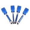 4Pcs Flush Trim Bit Set 6mm Shank Top Double Bearings