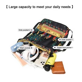 PARWENE Drawstring Foldable Large Capacity Dry-wet Separation Travel Sports Backpack Waterproof Gym Bag with Multiple Pockets (Black)