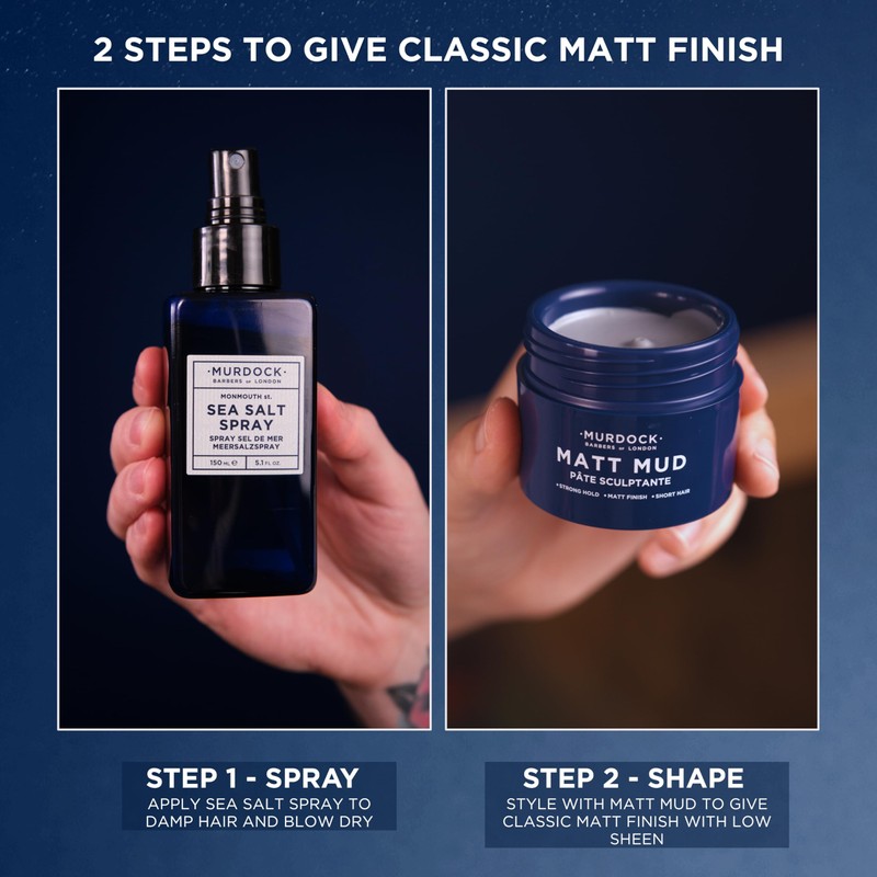 Murdock London Matt Mud | Non-Shine Shaping Clay | Vegan