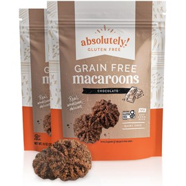 Absolutely Gluten Free Coconut Macaroons With Chocolate Drizzle, Grain Free, 10 Ounces (Pack Of 2)