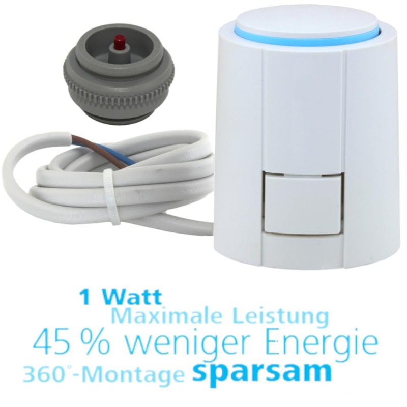 Thermal Actuator for Underfloor Heating, 24 V NC Thermal Drive,