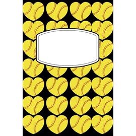 Softball Notebook for Girls | Cute Journal for Softball Players & Coaches | 6x9 Lined Notebook, 120 Pages | Perfect Gift for Softball Lovers, Teen Athletes & Sports Enthusiasts