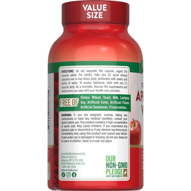 Apple Cider Vinegar 1200 mg Flavor