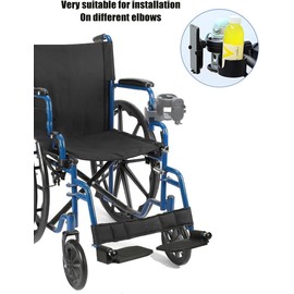 GFERTRE Mobility Combo Pack 3 in 1, Hook, Phone and Cup Holder for Walker, Portable Beverage Holder for Wheelchair and Strollers