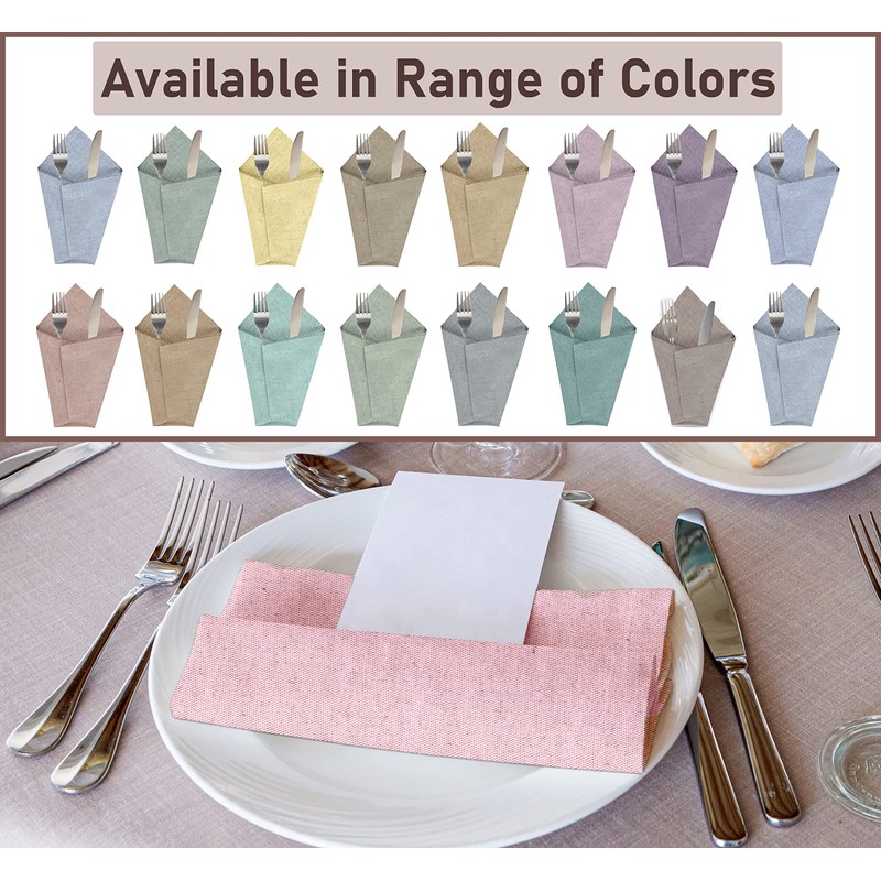 Ruvanti Cloth Napkins Set of 12, 18x18 Reusable Napkins Cloth