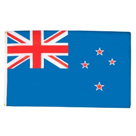 AZ FLAG - New Zealand Flag - 2x3 Ft - 100D Polyester New Zeleander -Kiwi Banner with Two Metal Grommets - Fade Resistant - Vivid Colors - 2' x 3' Feet - 90x60 Cm