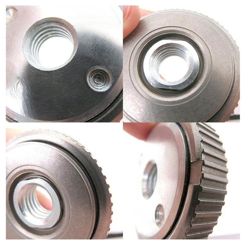 2Pcs Angle Grinder Flange Nut Self Locking M14 50mm Alloy