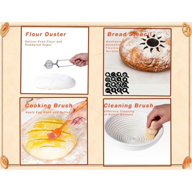 Sourdough Starter Kit Baking Supplies - Complete Sourdough Tools Including