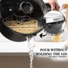 8.5qt Pasta Pot with Strainer Lid, Cast Aluminum Stockpot Multipot,
