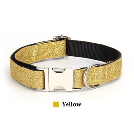 YSHOME&PET Bling Dog Collar with Bow Tie, Adjustable Bowtie Dog Collar with Metal Buckle D-Ring Soft Pet Collars for Cats Small Medium Large Boy or Girl Dogs Daily Walking or Holiday Party