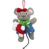 Bucilla 89288E Felt Applique Christmas Ornament Kit, Night Before Christmas,