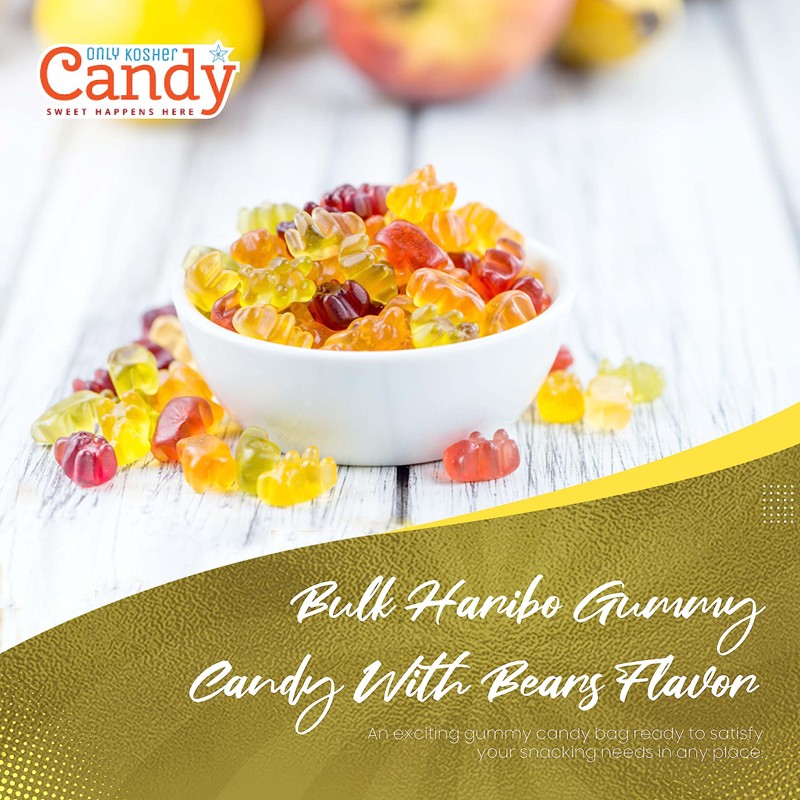 Only Kosher Candy Bulk Gummy Candy Bears, Kosher Certified, 2