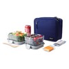 PackIt Freezable Classic Lunch Box, True Blue, Built with EcoFreeze®