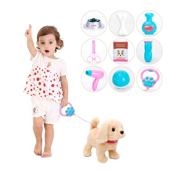 Monealpis Walking Dog Toy - Toddler Dog Toys for Girls