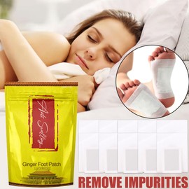 Rosarden Rosarden Ginger Foot Pads, 10pcs, Detoxifying Foot Care Patches for Unisex, All Skin Types, Targets Feet