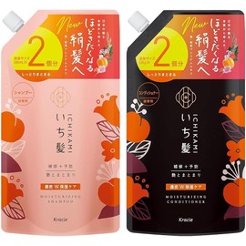 Ichi-kami Moisturizing Hair Wash & Conditioner Refil Set 660ml And 660g 2024 Renewal Version