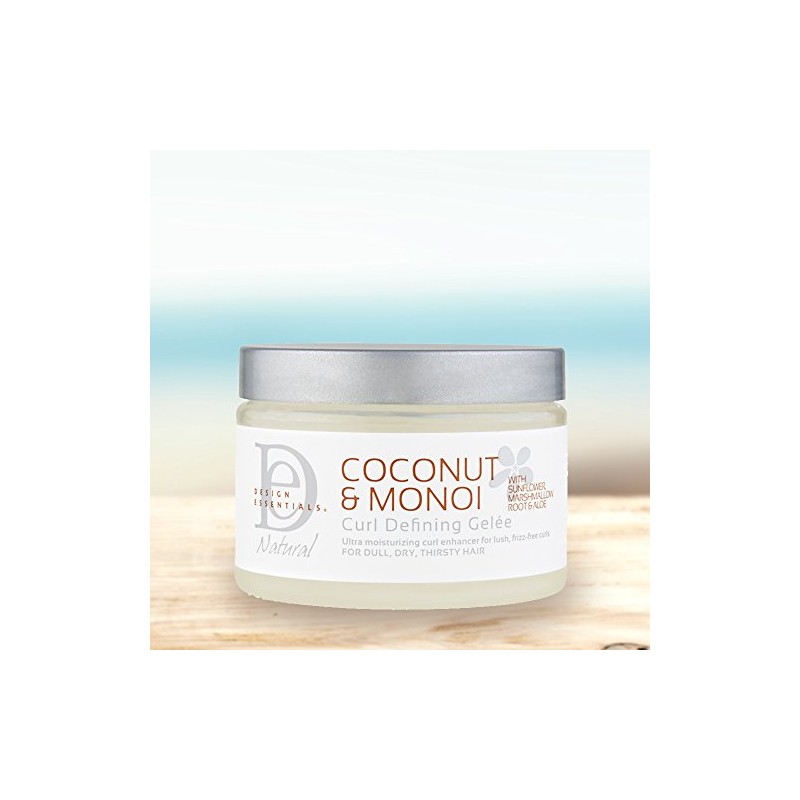Design Essentials Gel definidor de rizos de coco natural y