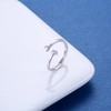 MANBU Sterling Silver Semicolon Ring for Women: I am Enough