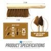 Twin Pack Soft & Stiff Hand Brush Deal Natural Coco