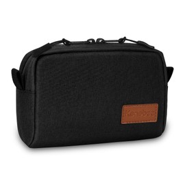 KENOBEE EDC Belt Pouch for Men Women, Water Resistant Heavy Duty Waxed Canvas Waist Pack Bag with YKK Zippers for Traveling, Hiking, Outdoors