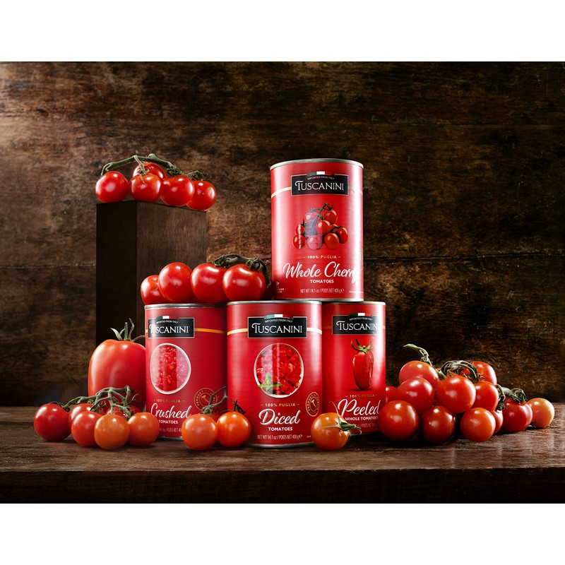 Tuscanini Whole Cherry Tomatoes 14.1oz (4 Pack) | Imported From