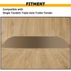 KUAFU Round Fender Back Compatible with 9 x 72 &