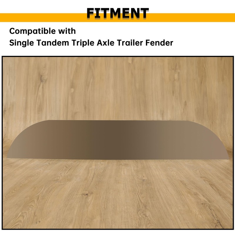 KUAFU Round Fender Back Compatible with 9 x 72 &