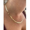 Handmade 925 Silver Tri-Color Yellow Rose Gold Plated Twisted Braided
