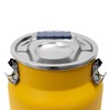Rice Storage Container, Stainless Steel Airtight Canister 3.2Gal Canisters Container
