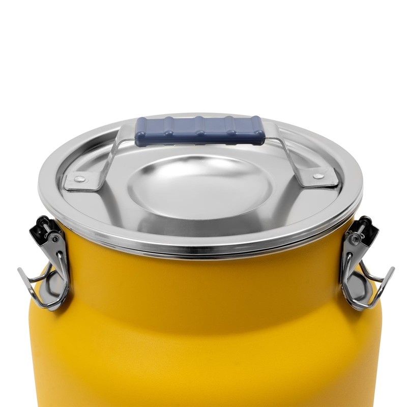 Rice Storage Container, Stainless Steel Airtight Canister 3.2Gal Canisters Container