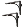 Hammer and Tongs - Curved Iron Shelf Bracket - D150mm