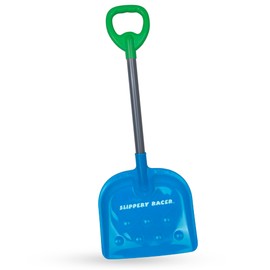 Slippery Racer Kids Outdoor Snow Shovel 27 inch. (Green/Blue, 1)