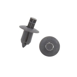 Motoforti 30Pcs 8mm Hole Plastic Push Type Rivet Fastener Door Bumper Pin Clips Gray Long-Lasting