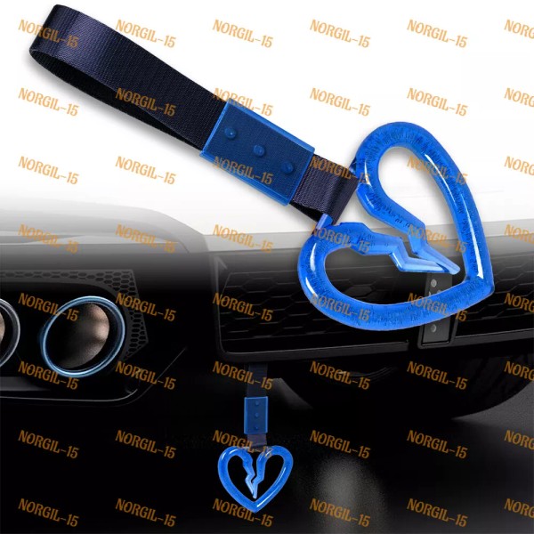 Unbranded Crystal Broken Heart TSURIKAWA Blue Ring Train Bus Handle
