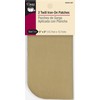 Dritz Twill, 5 x 5-Inch, 2 Count, Khaki Iron-On Patches