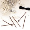 Large Bobby Pins Brown,MORGLES 2.75" Jumbo Hair Pins Brown Long