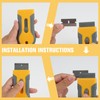 EBQOSK 3 Pack Razor Scraper with 20 Extra Blades, Sticker