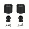 RV Trailer Door Holder Kit, Low Profile Rubber Bumper, 2