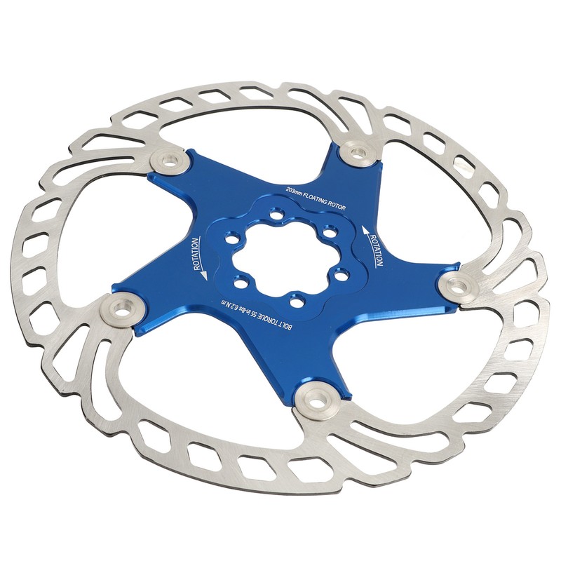 Mountain Bike Floating Disc Brake Rotor 6 Bolts Heat Dissipation