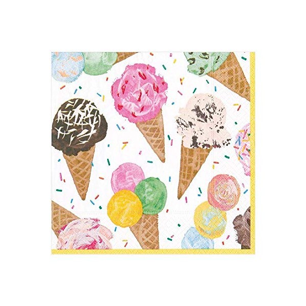 Caspari Scoop Paper Luncheon Napkins - 20 Per Package